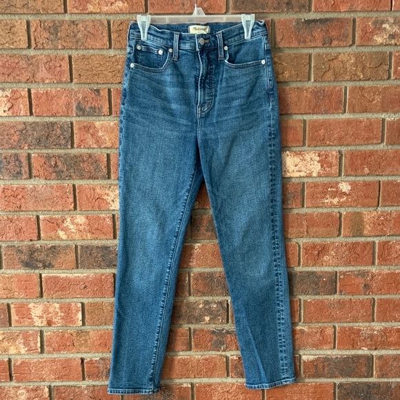 Madewell Denim - Madewell The Perfect Vintage Jean Blue Denim Tapered Leg Jeans